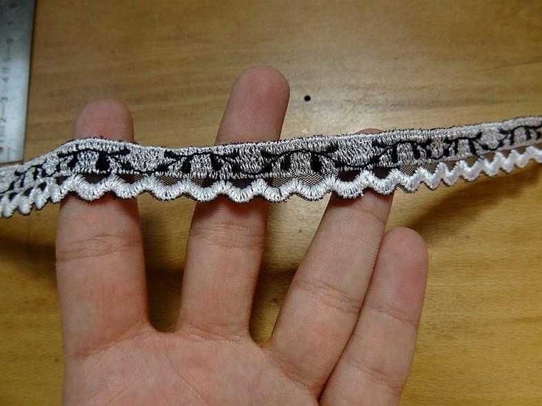 Croquet fantaisie noir et blanc 1