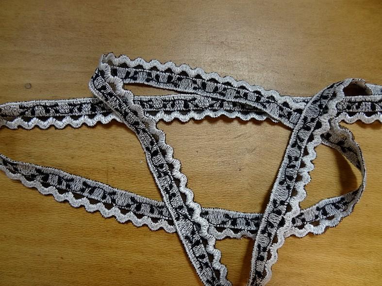 Croquet fantaisie noir et blanc 2