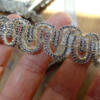 Croquet serpentin lurex bicolore 3 