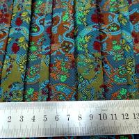 Damas bleu canard plisse plat 2 