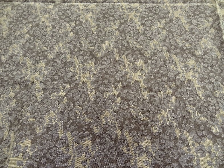 Damasse de coton motif tisse camouflage bronze et grege 4