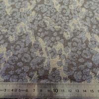 Damasse de coton motif tisse camouflage bronze et grege 5