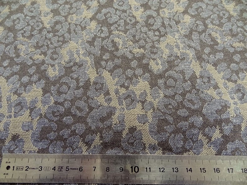 Damasse de coton motif tisse camouflage bronze et grege 5