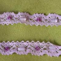 Dentelle amandine coton blanc perle 2