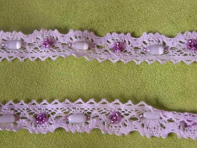 Dentelle amandine coton blanc perle 2