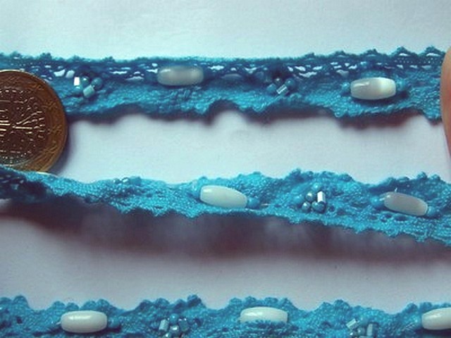 Dentelle amandine coton bleu perle 1 