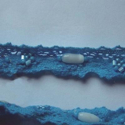 Dentelle amandine coton bleu perle 3 