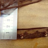 Dentelle anais chocolat perles et sequins 3
