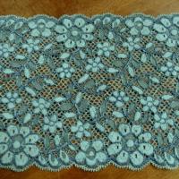 Dentelle bleu celeste extensible grande largeur 2