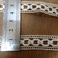 Dentelle chainette teinte blanc creme 2 