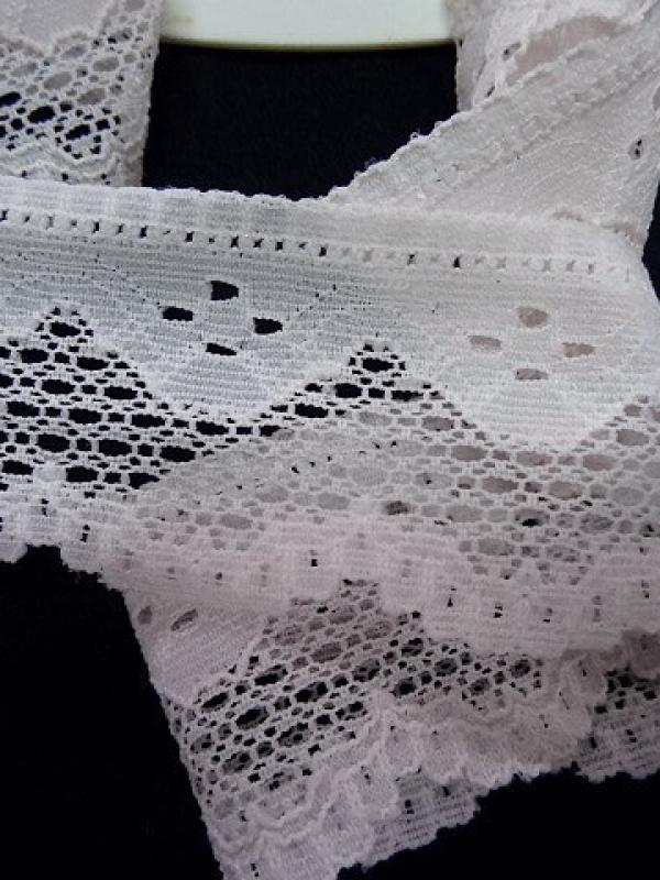 Dentelle coton blanc argile 2 1 