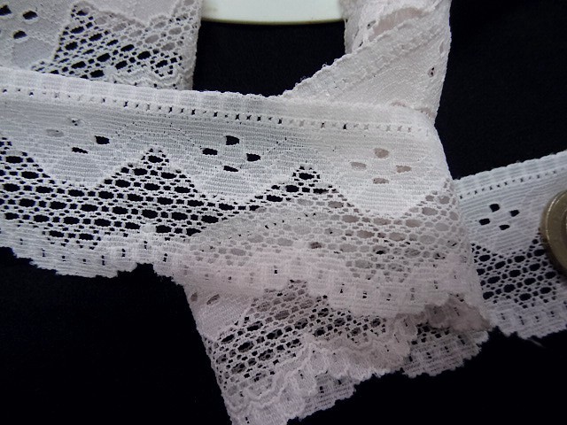 Dentelle coton blanc argile 2 1