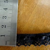 Dentelle coton et ruban noir 01