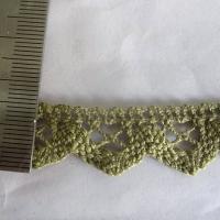 Dentelle coton kaki 02