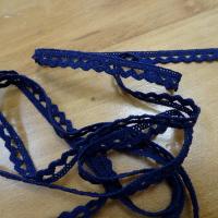 Dentelle croquet teinte bleu marine 9 mm 3