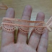 Dentelle fine festonnee saumon 1