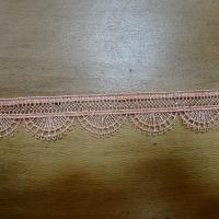 Dentelle fine festonnee saumon 3