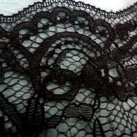 Dentelle fine mecanique noire 2