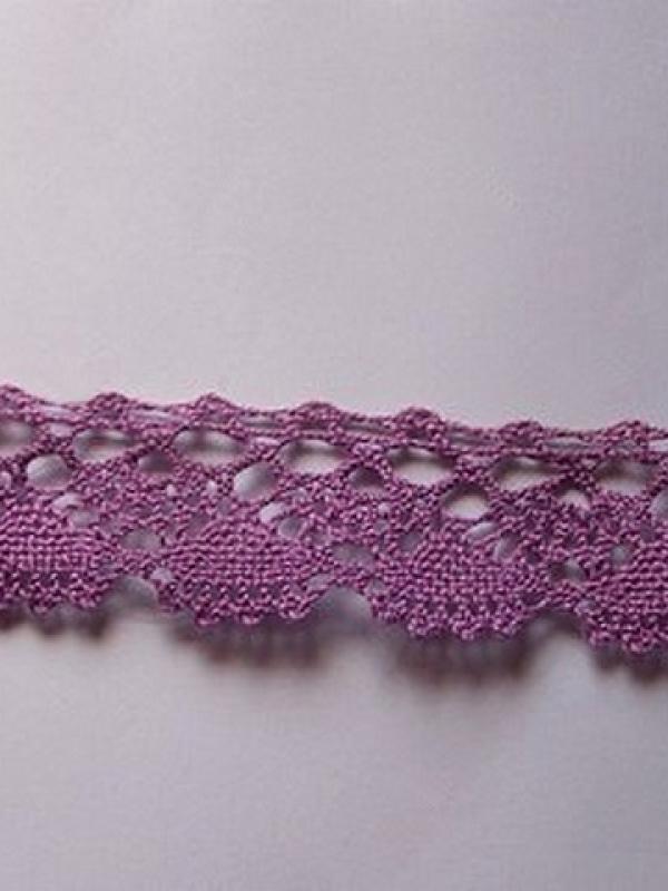 Dentelle fine mecanique rose orchidee 
