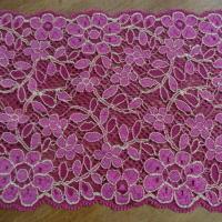 Dentelle fuchsia extensible grande largeur 2