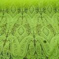 Dentelle jaune chartreuse motif classique 1 