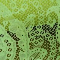 Dentelle jaune chartreuse motif classique 4 