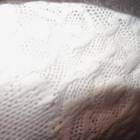 Dentelle lycra blanche mate et satinee avec leses de finition 5 