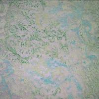 Dentelle lycra fleurie blanc cyan vert menthe 1