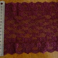 Dentelle lycra prune 1