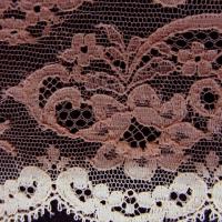 Dentelle mecanique rose saumonee 1