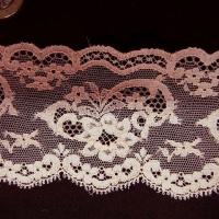 Dentelle mecanique rose saumonee 2