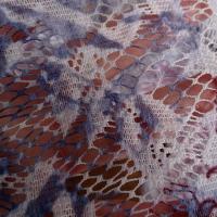 Dentelle motifs fleurs prune mauve 3 