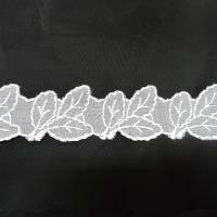 Dentelle mousseline brodee champetre blanche 3 