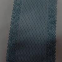 Dentelle resille bleu glacier 12cm2