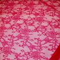 Dentelle resille fine rose rubis 3