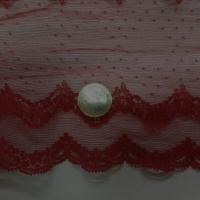 Dentelle resille rouge bordeaux0