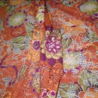 Dentelle resille sienne brulee motif fleuri 4 