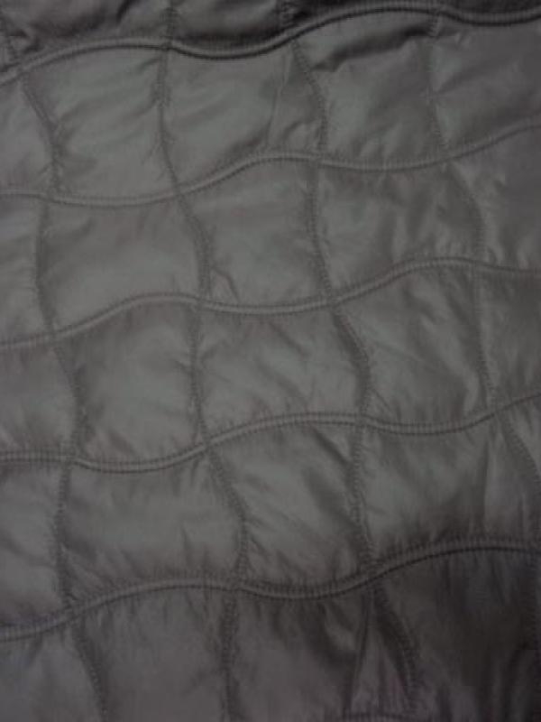 Doublure matelassée grise satin et polaire