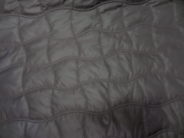 Doublure matelassée grise satin et polaire