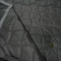 Doublure matelassée grise satin et polaire 1