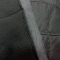 Doublure matelassée grise satin et polaire 3