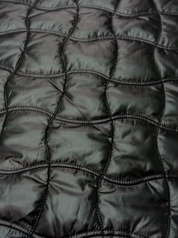 Doublure matelasse noire double polaire