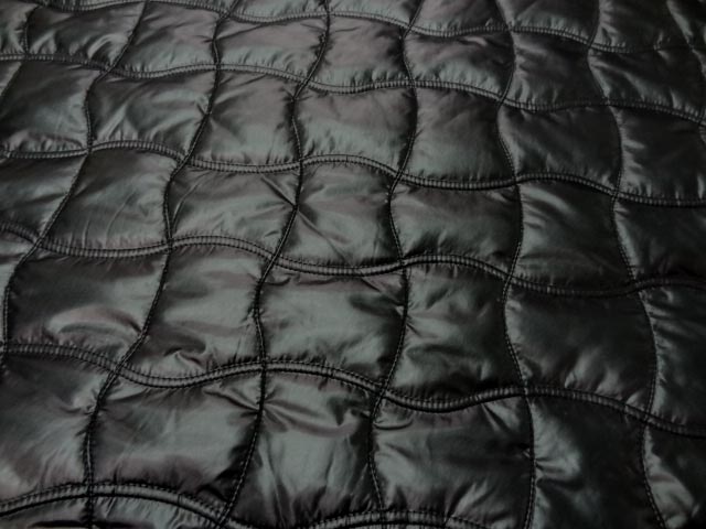 Doublure matelasse noire double polaire