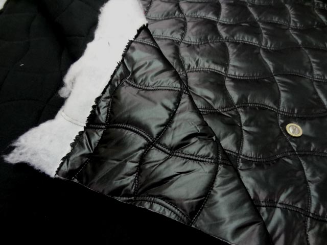 Doublure matelasse noire double polaire7