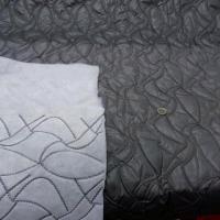 Doublure matelassee gris chaud surpiquee de coutures 1 