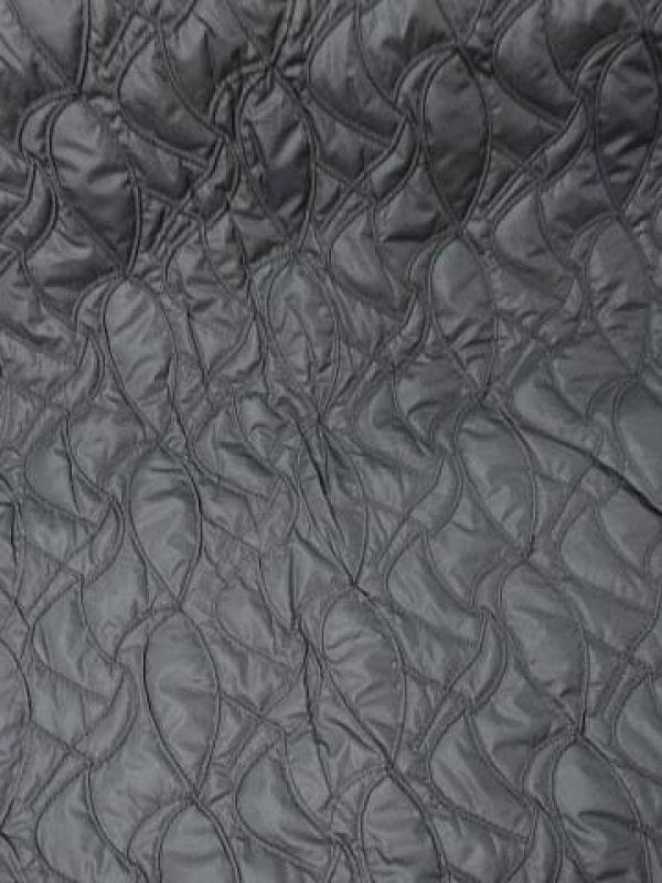 Doublure matelassee gris chaud surpiquee de coutures 2 