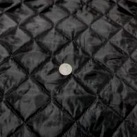 Doublure matelassee polyester noire couture carreaux 3