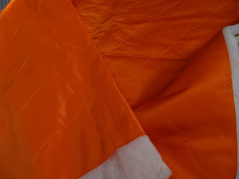Doublure matelassee satinee orange 1