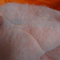 Doublure matelassee satinee orange 3