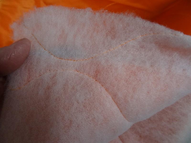 Doublure matelassee satinee orange 3